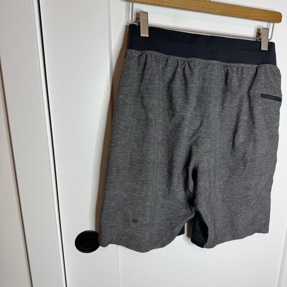 Lululemon T.H.E. Short Heathered Gray Drawstring Athletic Shorts Size Small - Picture 4 of 6